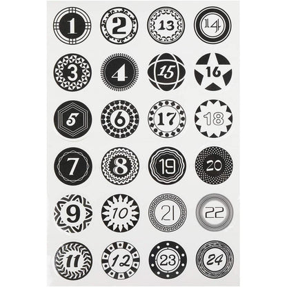 Adventskalender zum Befüllen Kraftpapier Tüten 24