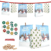 Adventskalender 2024 groß, Pinguin DIY Geschenk