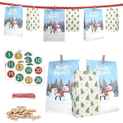 Adventskalender 2024 groß, Pinguin DIY Geschenk