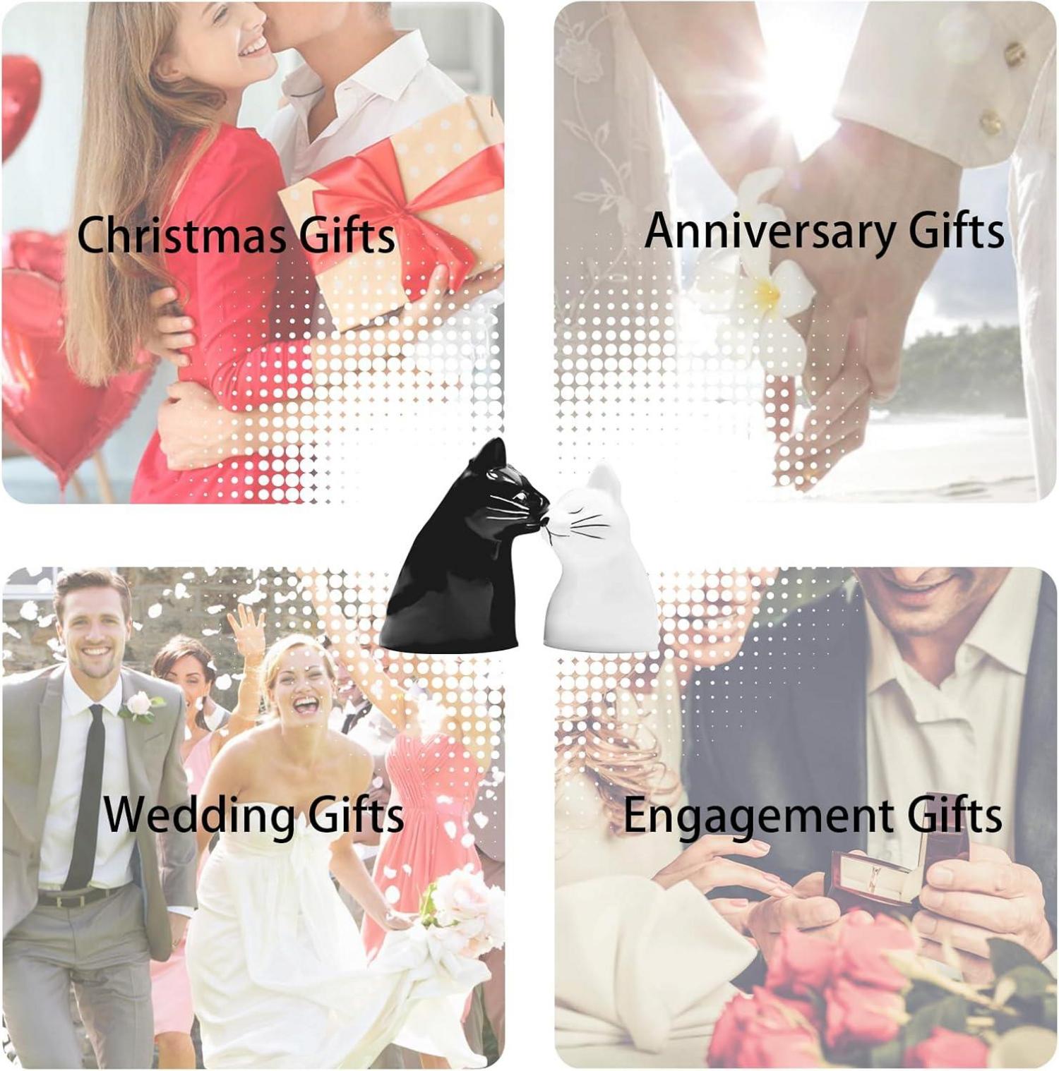 Katze Kaffee Becher Set Paar Geschenk Jubiläum Valentinstag