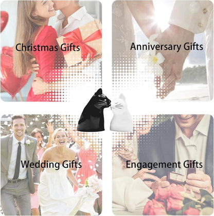 Katze Kaffee Becher Set Paar Geschenk Jubiläum Valentinstag