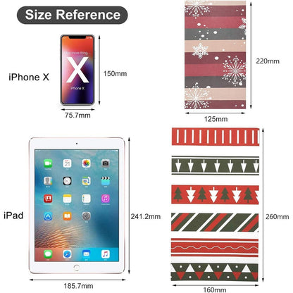 Adventskalender 2024 groß Papiertüten zum Basteln rot grün