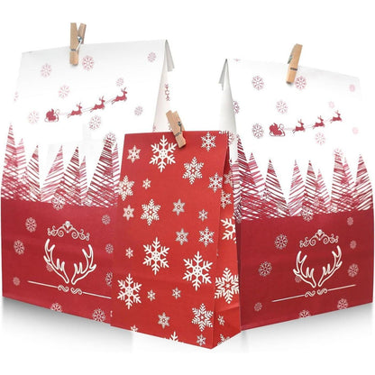 Adventskalender 2024 zum Befüllen groß DIY Geschenktüten