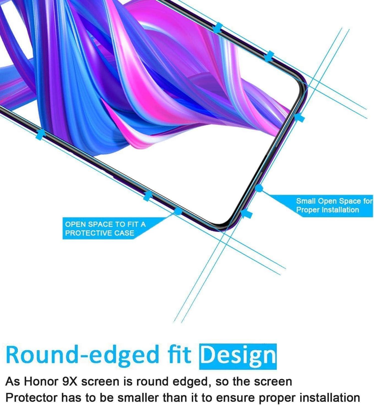Panzer Schutz Glas für Honor 9X 9X Pro 2 Stück 9H Härte Displayfolie