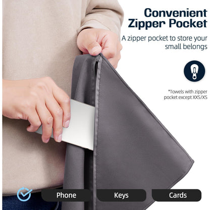 Mikrofaser Handtuch Schnelltrocknend Kompakt Ultra Leicht