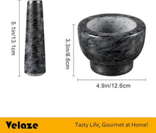 Velaze Marmor Mörser und Stößel Set - Geschmacksneutral