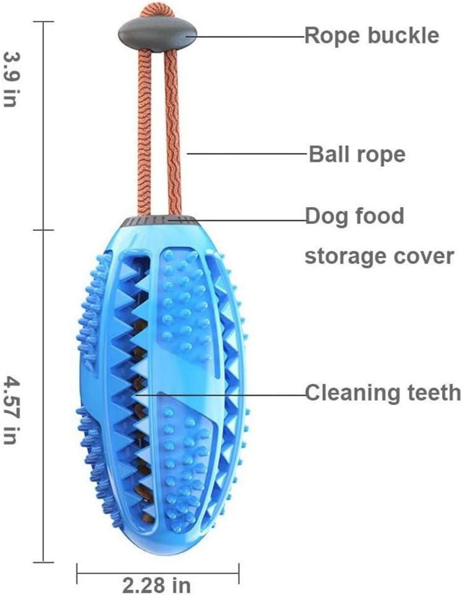 Kauspielzeug Hundeball für Große Mittelgroße Kleine Hunde Blau