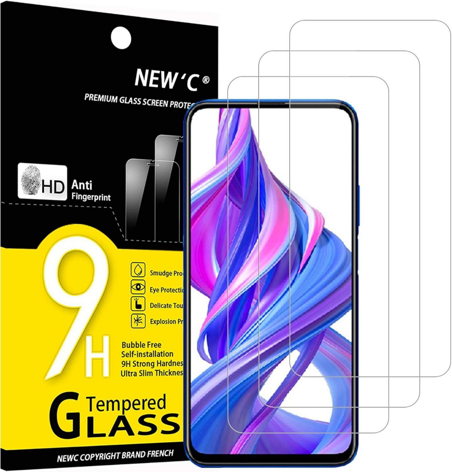 Panzer Schutzglas 3 Stück für Honor 9X 9X Pro 9H Ultra-klar