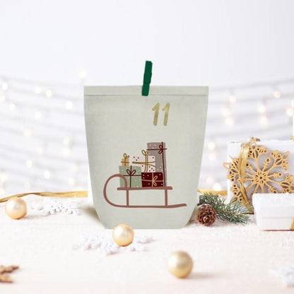 Adventskalender zum selber basteln 24 Weihnachtstüten Selbstbefüllen