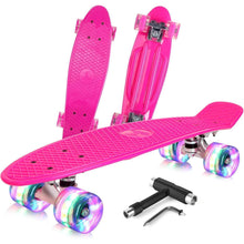 BELEEV Skateboard 22 Zoll Mini Cruiser für Kinder