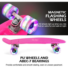 BELEEV Skateboard 22 Zoll Mini Cruiser für Kinder