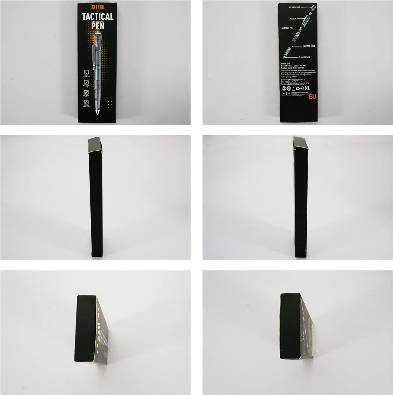 BIIB Multifunktionsstift mit LED und Werkzeugen in Geschenkbox
