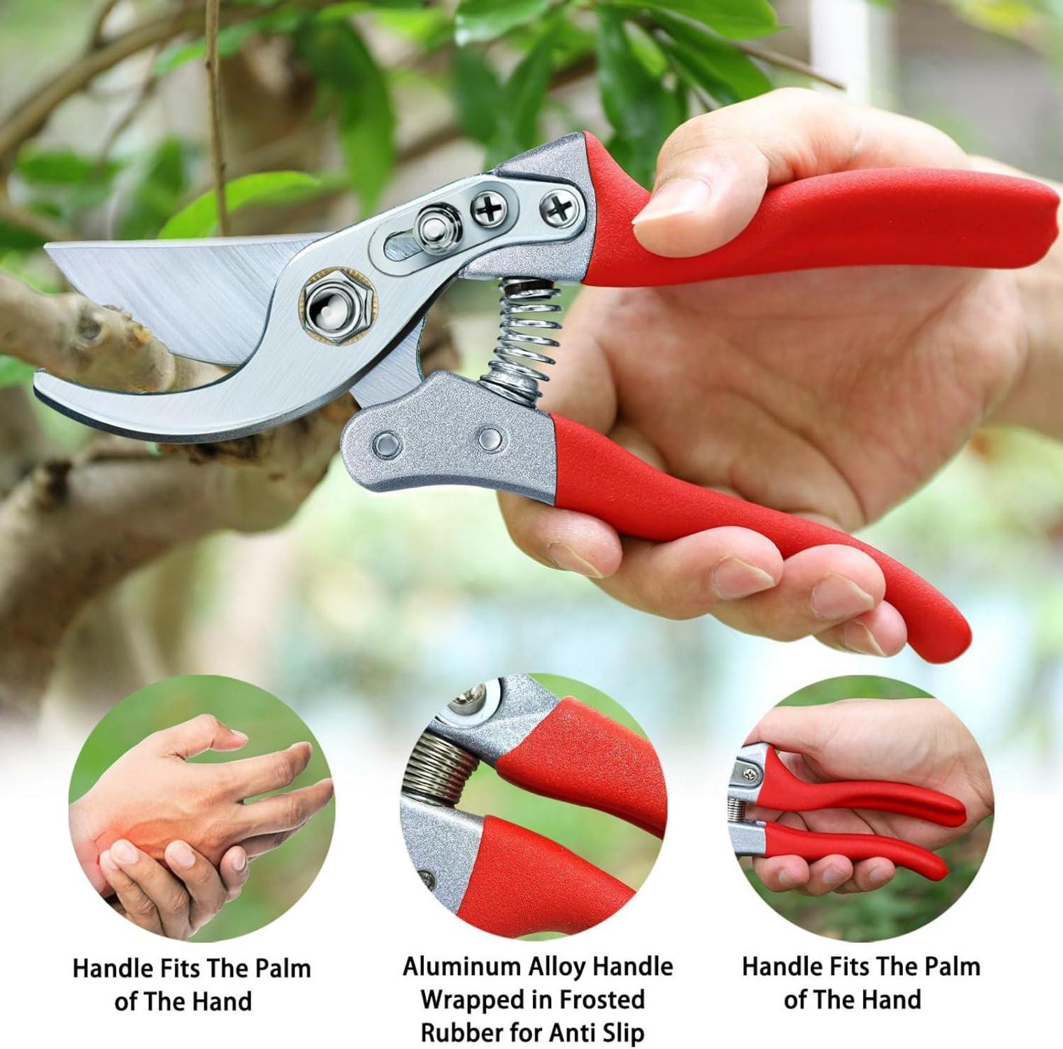 Professionelle Gartenschere mit ergonomischem Design und scharfen
