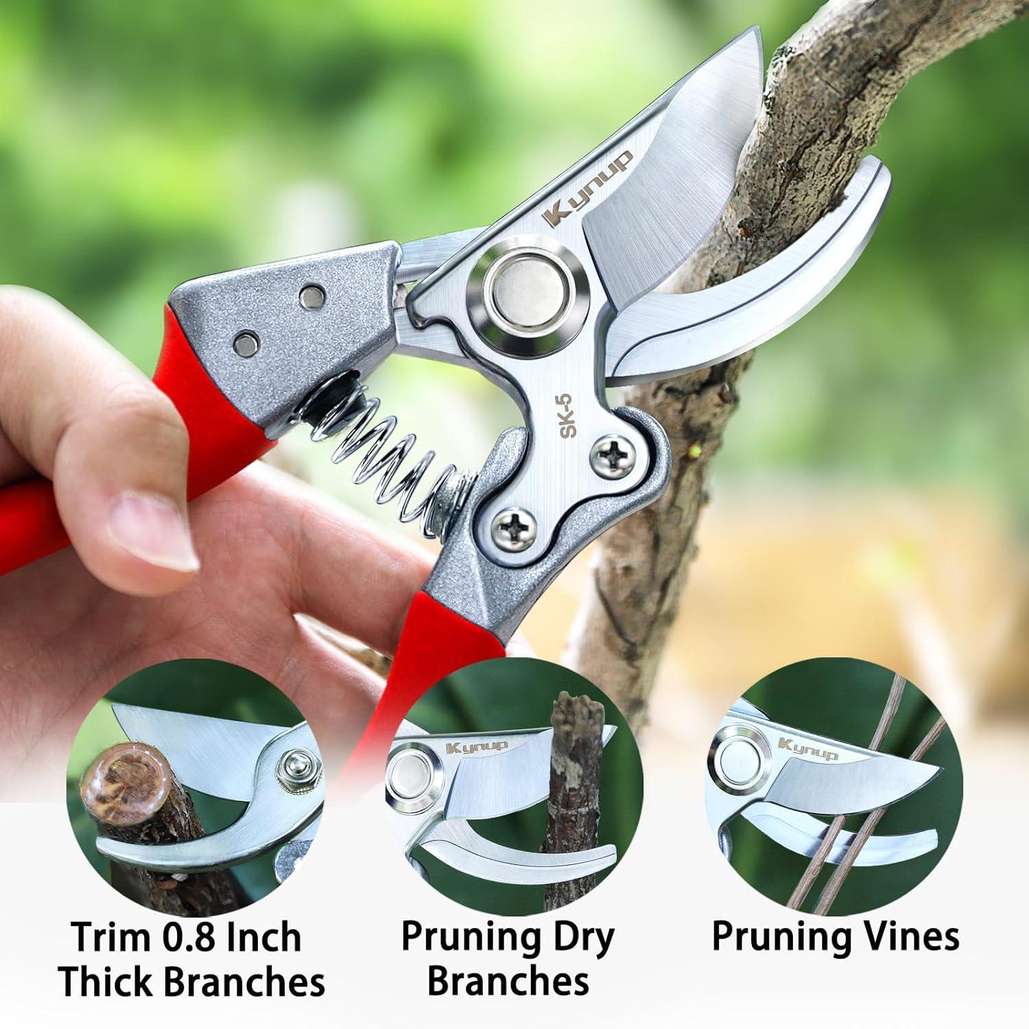 Professionelle Bypass-Gartenschere für die Gartenarbeit, Astschere rot