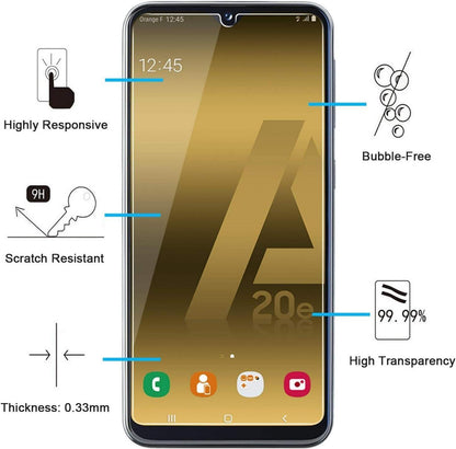 Panzer Schutzglas für Samsung Galaxy A20e 3er Pack
