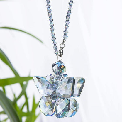 Kristall Schmetterling Auto Spiegel Charm Hängeornament Regenbogen