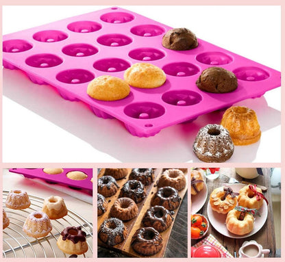 Silikon Backform Mini Gugelhupf Kuchenform 40er Traditioneller Paris