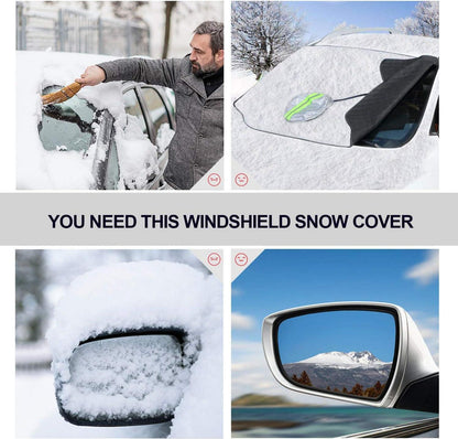 Winter Auto Scheibenabdeckung Frost Magnet Windschutz Flexibel XXL SUV