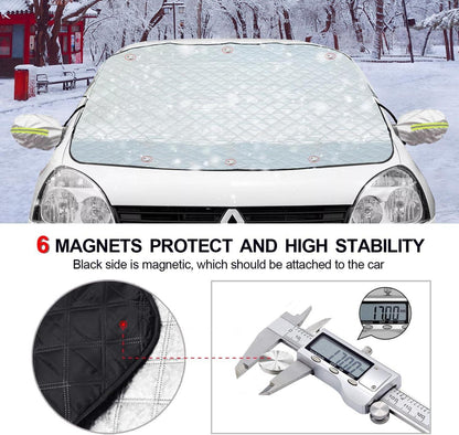 Frontscheibenabdeckung Winter 720g Ultra-Dick Frost Magnet Auto Windschutzscheibe XXL