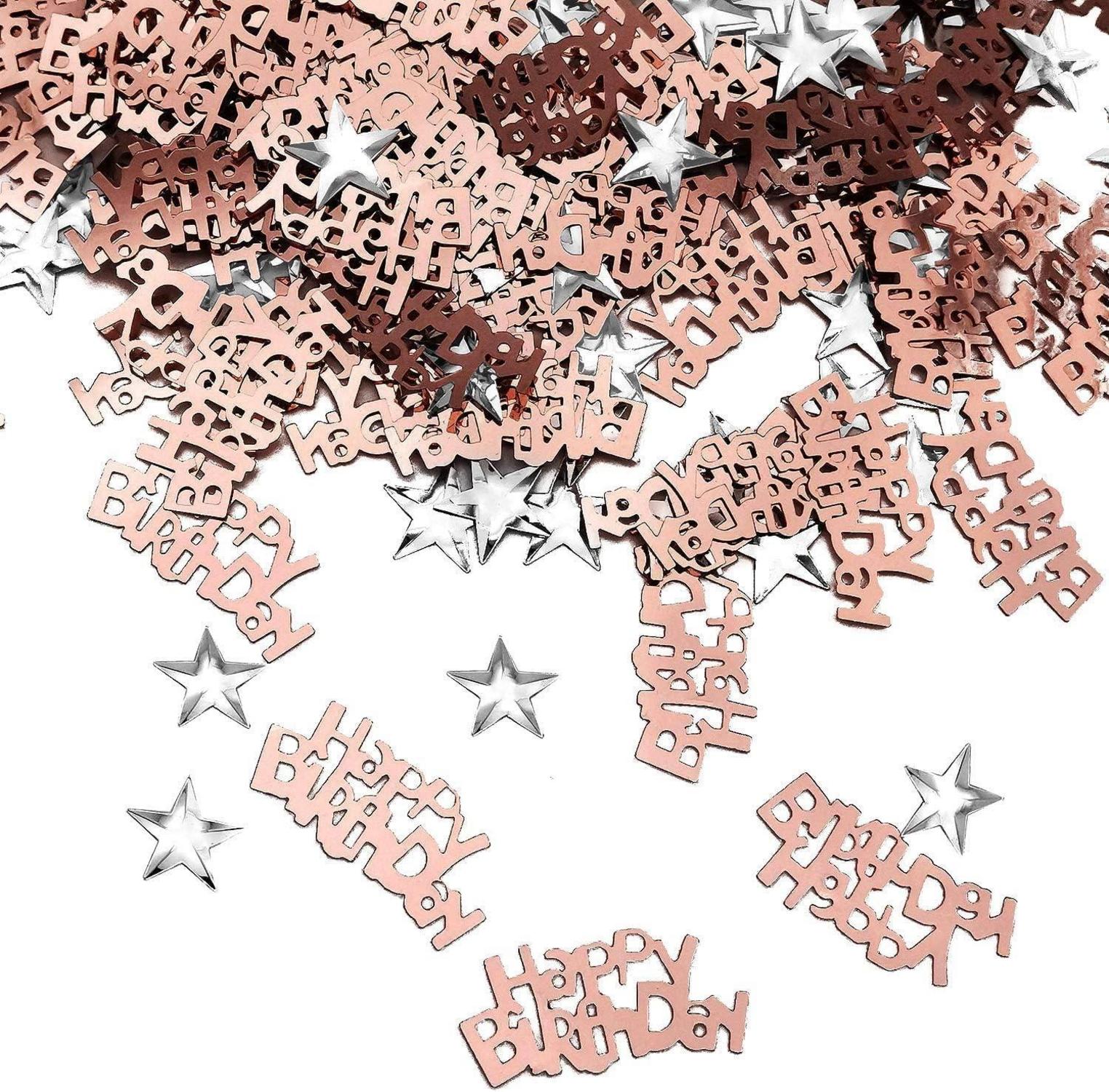 iZoeL Rosegold Happy Birthday Deko Frauen Mädchen Party Set