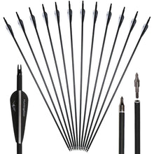 12er Carbonpfeile 30 Zoll für Bogenschießen Erwachsene