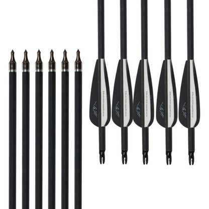 12er Carbonpfeile 30 Zoll für Bogenschießen Erwachsene