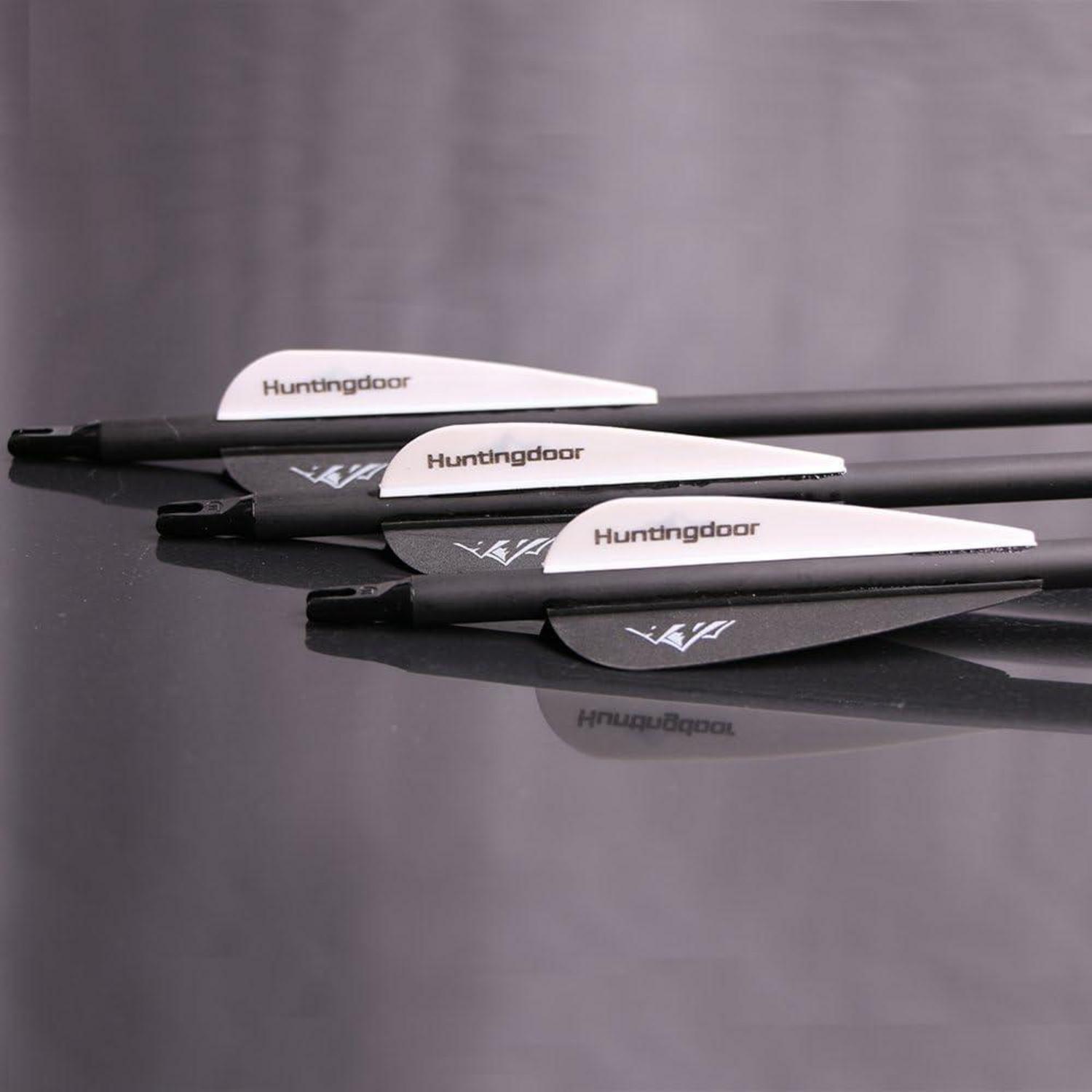 Huntingdoor 12er Carbonpfeile Erwachsene 30 Zoll Bogenschießen SchwarzeRecuCompound Langbogen