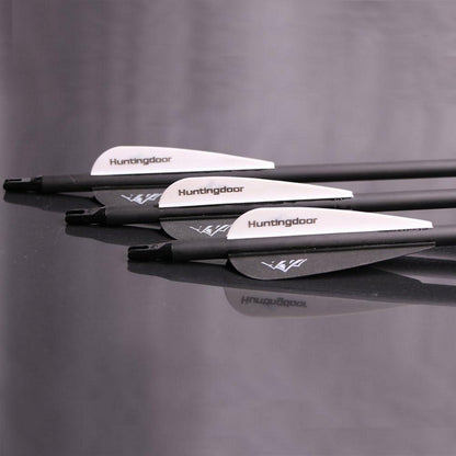 Huntingdoor 12er Carbonpfeile Erwachsene 30 Zoll Bogenschießen SchwarzeRecuCompound Langbogen