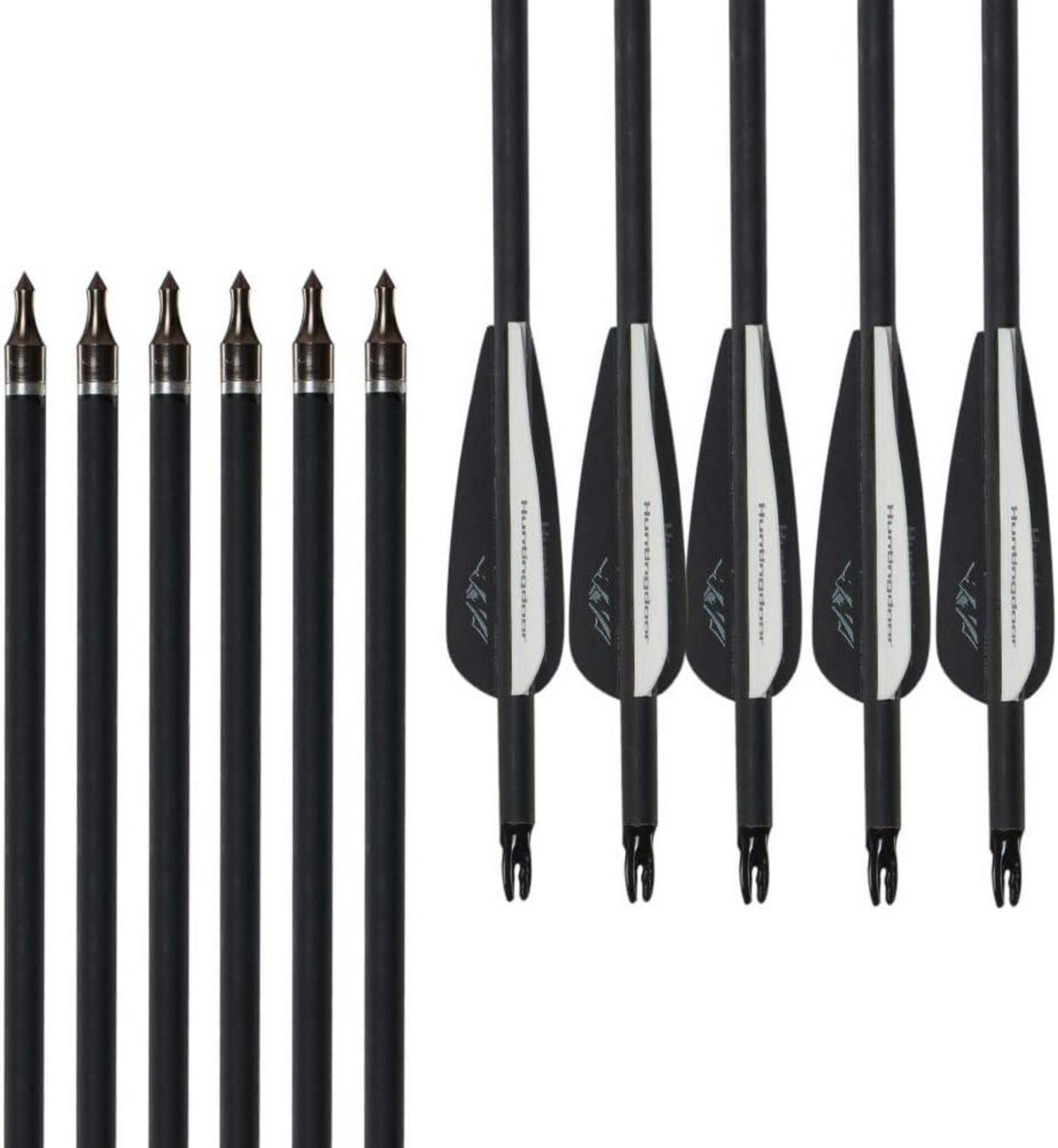 12er Carbonpfeile 30 Zoll für das Bogenschießen Erwachsene Jagd Bow Recurve