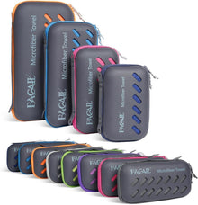 Schnell trocknendes Mikrofaser Handtuch in Orange XS