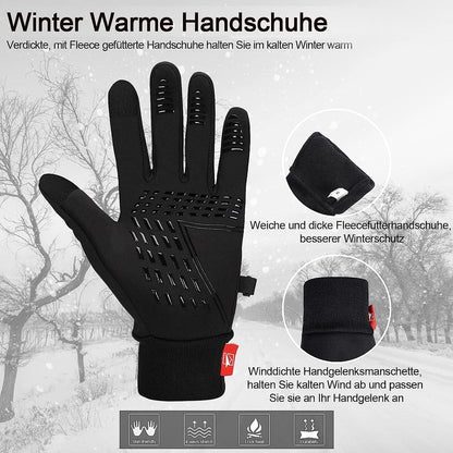 Warme Winter-Fahrradhandschuhe Touchscreen Winddicht Rutschfest