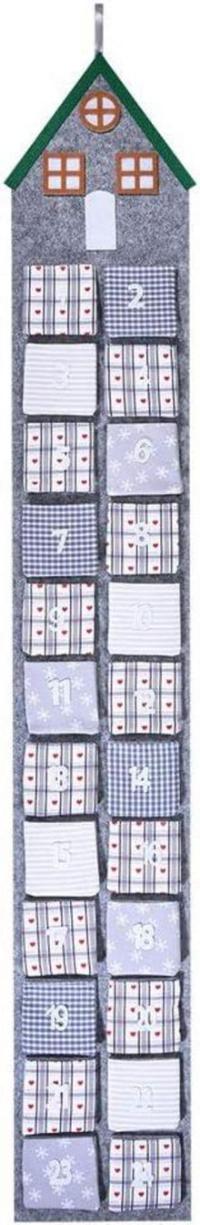 XXL Adventskalender Filz Weihnachtskalender DIY 145cm mit jute