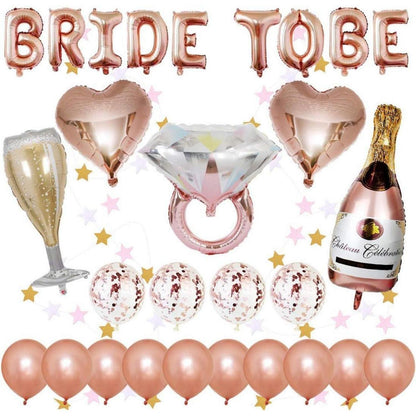 Junggesellinnenabschied Dekoration Luftballon Set BRIDE TO