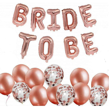 Junggesellinnenabschied Dekoration Luftballon Set BRIDE TO