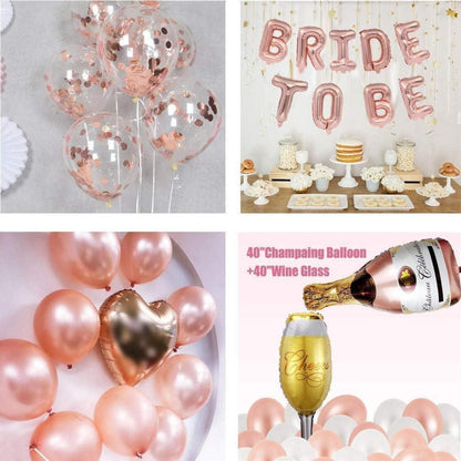 Junggesellinnenabschied Dekoration Luftballon Set BRIDE TO