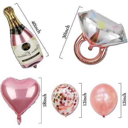 Junggesellinnenabschied Dekoration Luftballon Set BRIDE TO