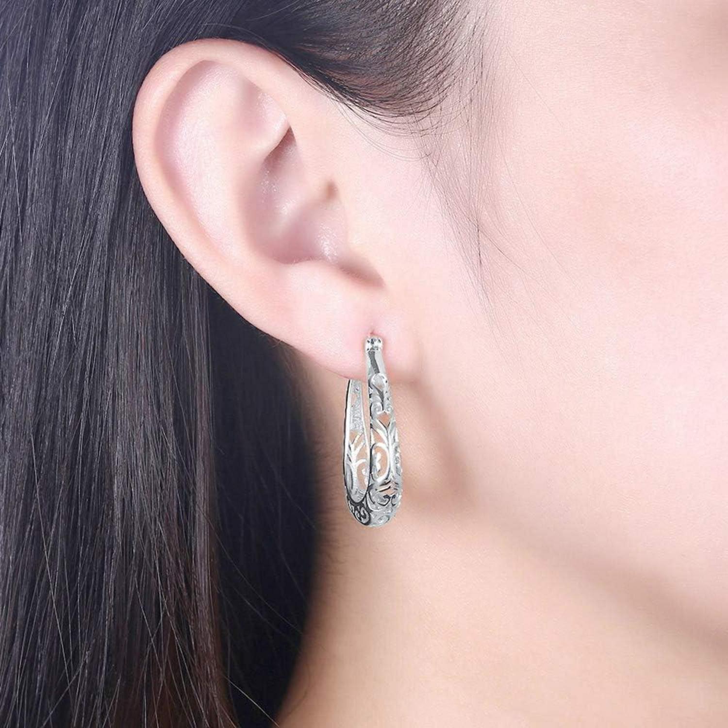 Modische S925 Silber Damen Ohrstecker mit Exquisiten Kristallen
