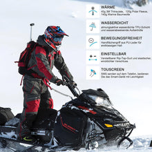 Cevapro Skihandschuhe Winter warm wasserdicht Touchscreen