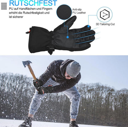 Skihandschuhe Warme Winterhandschuhe wasserdicht Snowboard Touchscreen