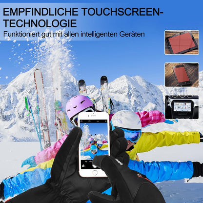 Cevapro Skihandschuhe Winter Warm wasserdicht Touchscreen Handschuhe