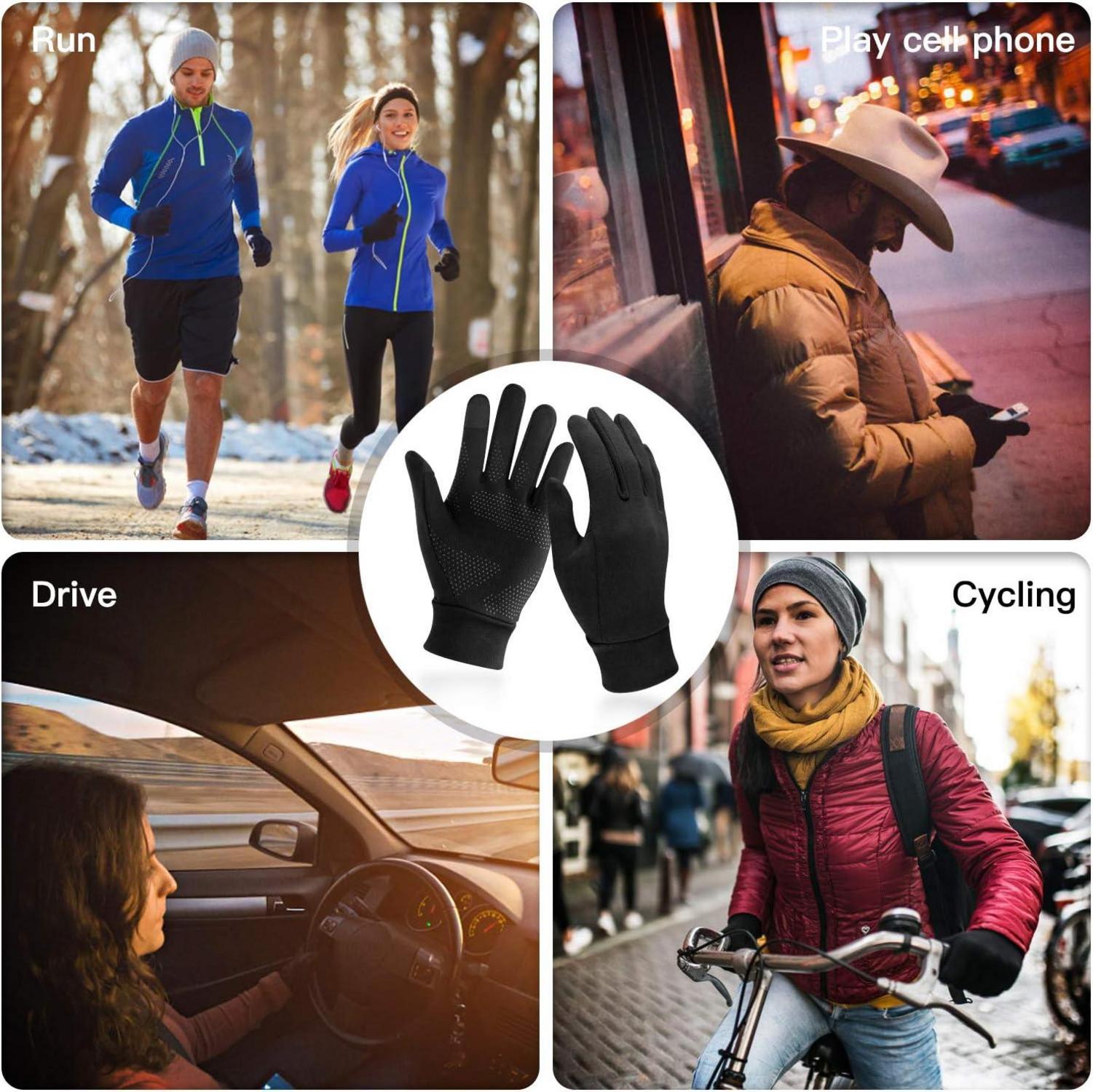 Unigear Touchscreen Laufhandschuhe Herren Damen Winter Outdoor Handschuhe