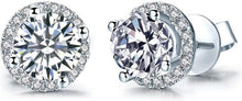Cubic Zirconia Damenohrringe Silber Ohrstecker Design