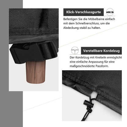 Dokon Gartenmöbel Abdeckung 600D Oxford Wasserdicht