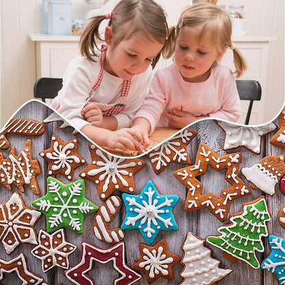 10tlg Stern Ausstecher Set Edelstahl für Plätzchen Backen