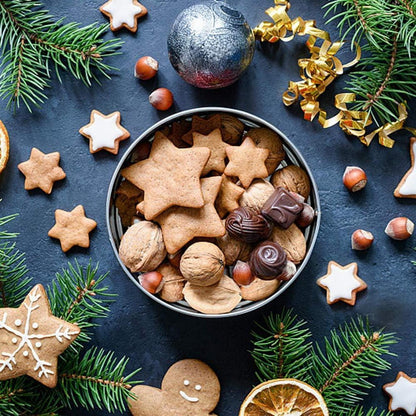 10tlg Ausstecher Stern Set Edelstahl für Weihnachtsplätzchen und Kekse