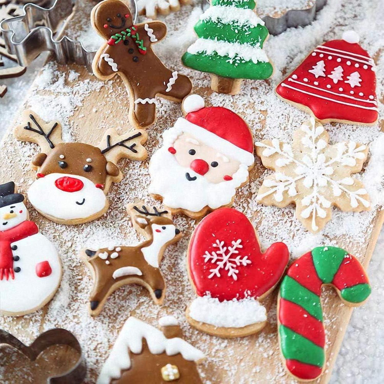 Ausstecher Weihnachten Set 20 Stück Edelstahl Plätzchenausstecher Keksformen