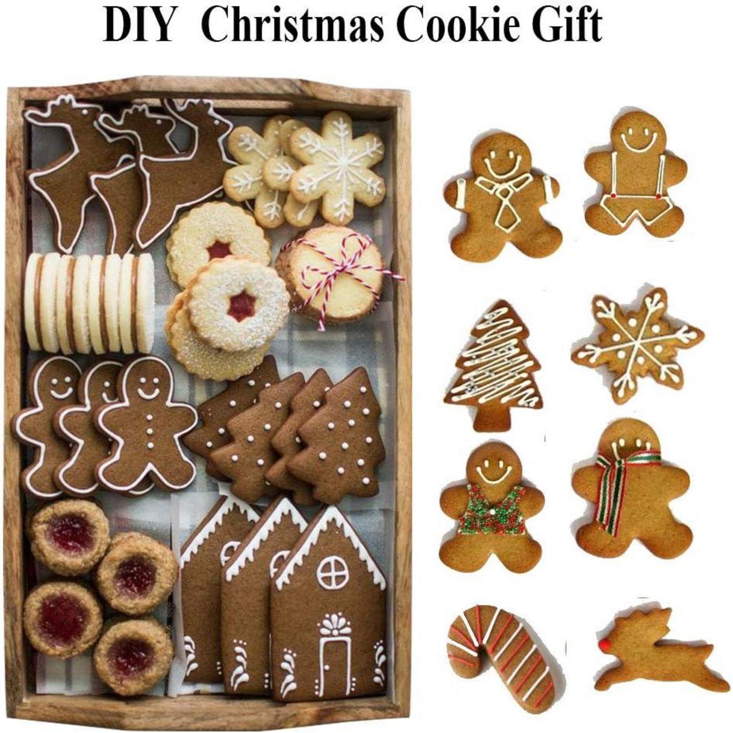 20er Set Edelstahl Weihnachts Ausstechformen Plätzchen Backen Set Keksausstecher