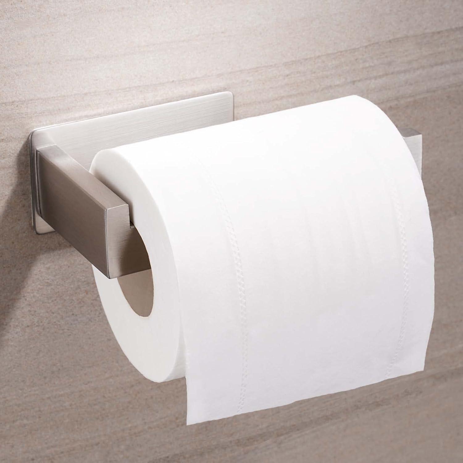 Toilettenpapierhalter selbstklebend Edelstahl ohne Bohren WC Halter
