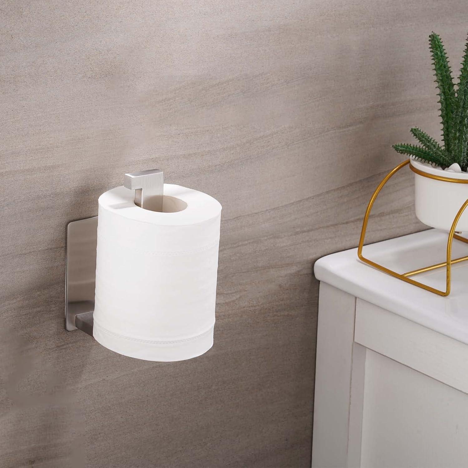 Selbstklebender Toilettenpapierhalter Edelstahl für Badzimmer und Küche