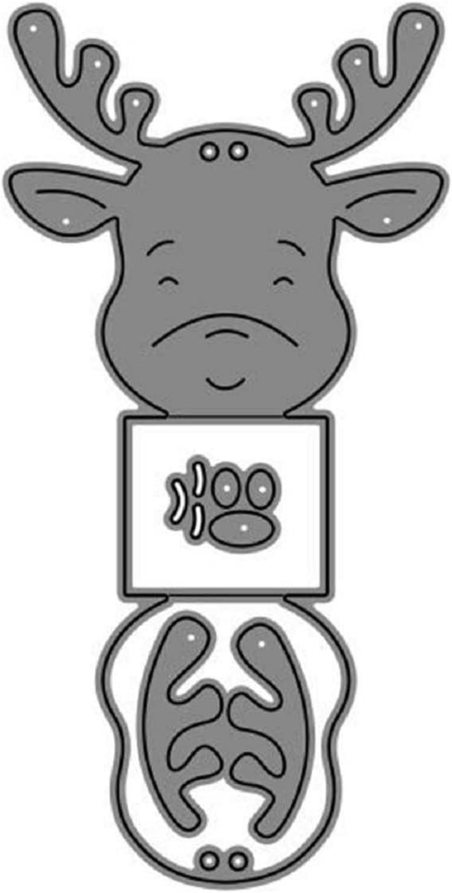 Stanzmaschine Stanzschablone Hirsch Box Scrapbooking Prägeschablone